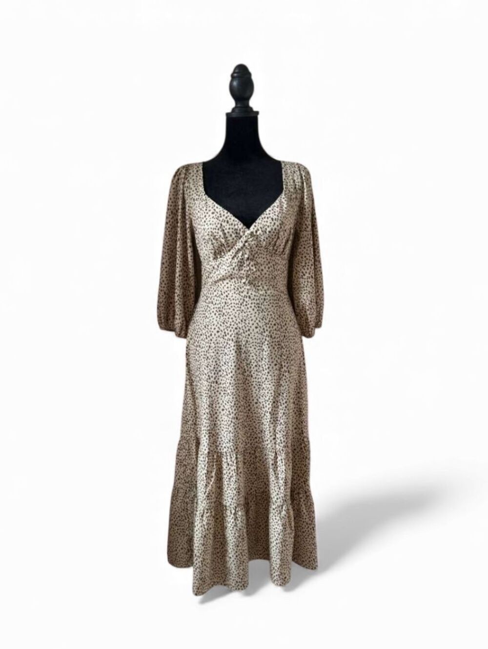 LUSH Taupe Berry Maxi Dress – Size S – New With Tags